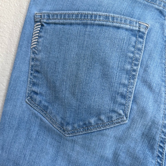 PAIGE Rory Crop Flare Jeans Raw Hem Frayed Ankle Signa Wash 26 - Picture 6 of 9